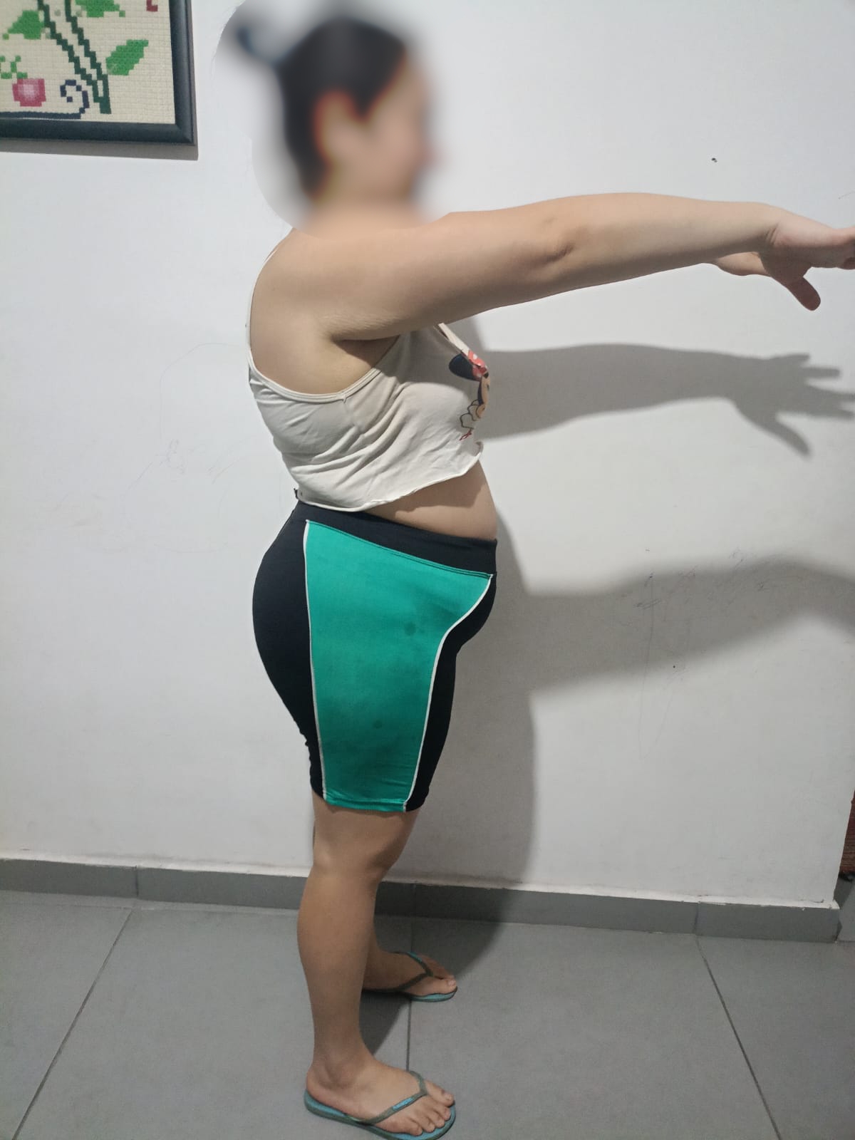 Antes - Resultado com 1 mês de treino
